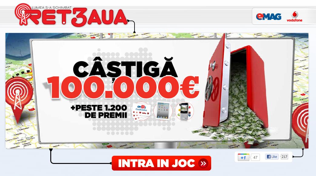 Great Make way precedent Reteaua 3 aduce cel mai mare premiu online: 100.000 Euro cash! | eMAG Blog